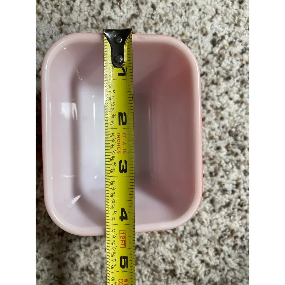 Red Pyrex 501 B Refrigerator Vintage Dish No Lid